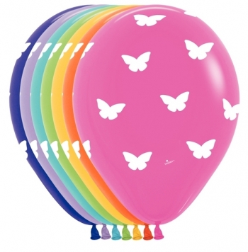 Butterfly Assortment  All Over Printed balloons BETALLIC+SEMPERTEX