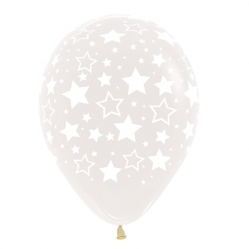 Crystal Clear Bold Stars balloons BETALLIC BETALLATEX