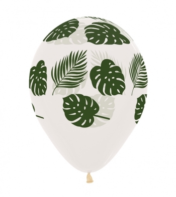 Clear Tropical Palm Fronds balloons BETALLIC BETALLATEX