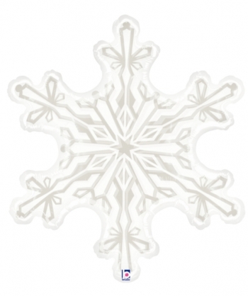 Clear Snowflake Shape balloon BETALLIC+SEMPERTEX