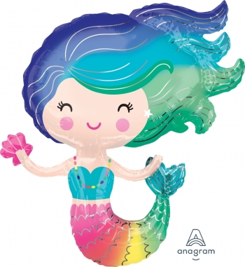 Colorful Mermaid Supershape balloon foil balloons