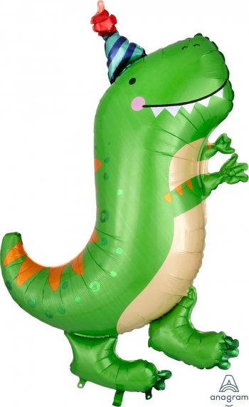 Dinomite T-Rex Dinosaur Super  Shape  balloon ANAGRAM