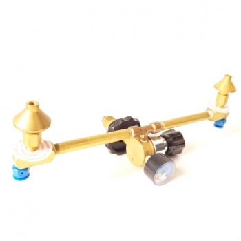 Dual Push Down Valve/ w Gauge balloon accessories