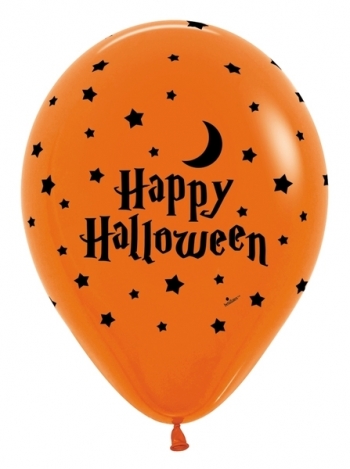 Happy Halloween Night - Orange and Black balloons BETALLIC BETALLATEX