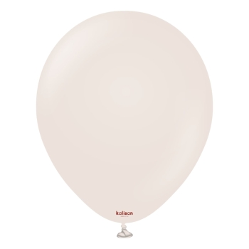 KALISAN (50) 11" Retro White Sand balloons latex balloons