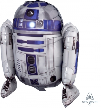 Large Sitting R2D2 Star Wars Air-fill Self-Sealing balloon foil balloons