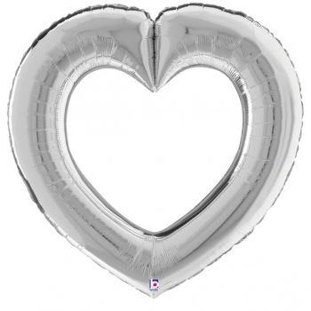 Linking Heart Silver balloon foil balloons