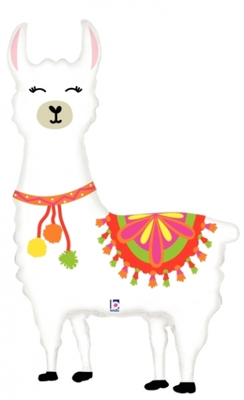 Llama Super Shape balloon BETALLIC