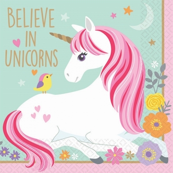 Magical Unicorn Beverage Napkins tableware