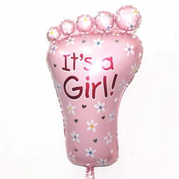 Mini Shape - It's A Girl Foot balloon ANAGRAM