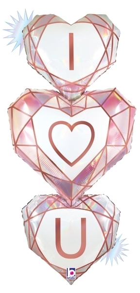 Opal Love You Gem Balloon foil balloons