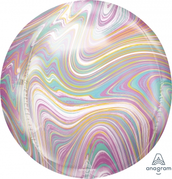 Pastel Marblez Orbz balloon ANAGRAM