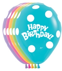 Polka Dot Birthday  All Over Printed BETALLIC BETALLATEX