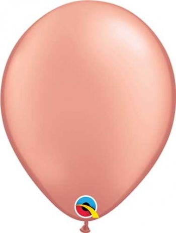 Q   Pearl Metallic Rose Gold balloons QUALATEX