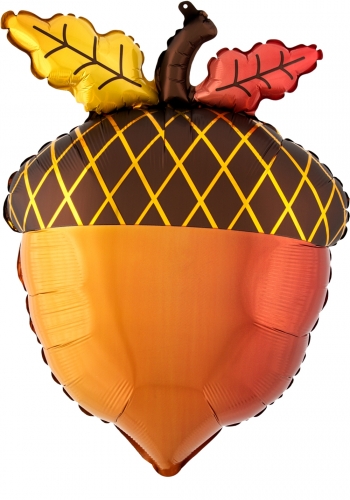 Satin Infused Fall Acorn Nut Balloon foil balloons