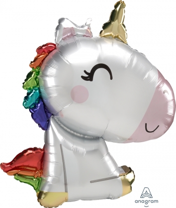 Satin Cute Unicorn SuperShape balloon ANAGRAM