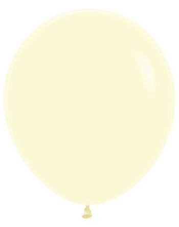 SEM   Pastel Matte Yellow balloons SEMPERTEX%2BBETALLIC