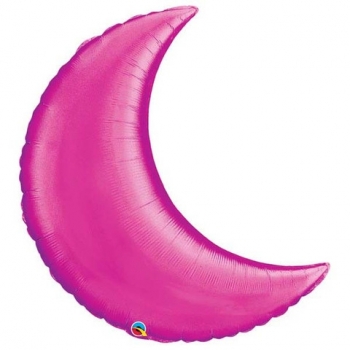 Shape -  Crescent Moon - Magenta QUALATEX