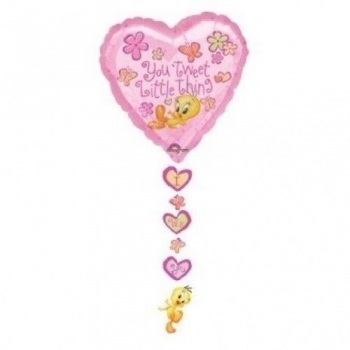 Shape - Drop A Line - "You Tweet Little Thing" - 34"x21" balloon foil balloons