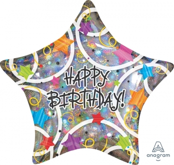 Shape - Holographic Birthday Stars ANAGRAM