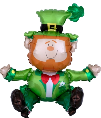 Sitting Leprechaun Air-fill Self-Sealing balloon ANAGRAM