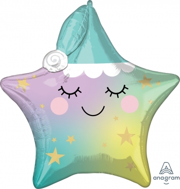 Sleepy Little Star Multi balloon foil balloons