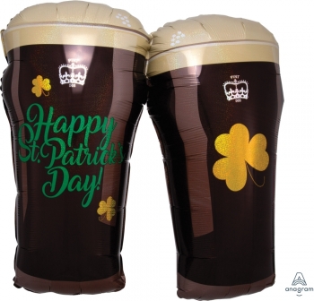 St. Patty's Beer Guinness Glasses Unpacked ANAGRAM