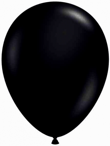 TUFTEX (50) 17" Black balloons latex balloons