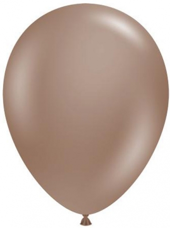 TUFTEX (50) 17" Cocoa balloons latex balloons