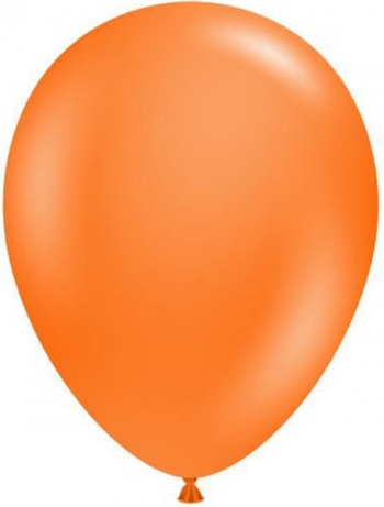 TUFTEX (50) 17" Orange balloons latex balloons