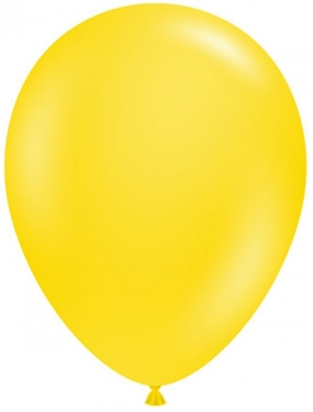 TUFTEX (50) 17" Yellow balloons latex balloons