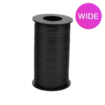 WIDE Curly Ribbon - Black - 3/8" x 250 yds ribbons