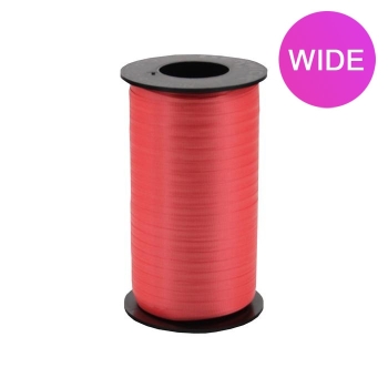 WIDE Curly Ribbon - Red - 3/8" x 250 yds dark red 3-252 ribbons