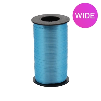 WIDE Curly Ribbon - Turquoise - 3/8" x 250 yds ribbons